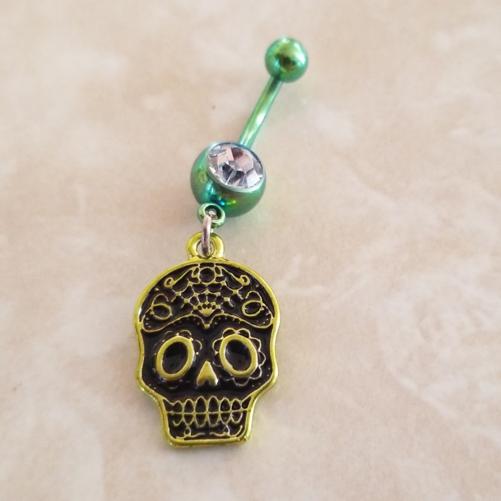 Skull Belly Button Ring